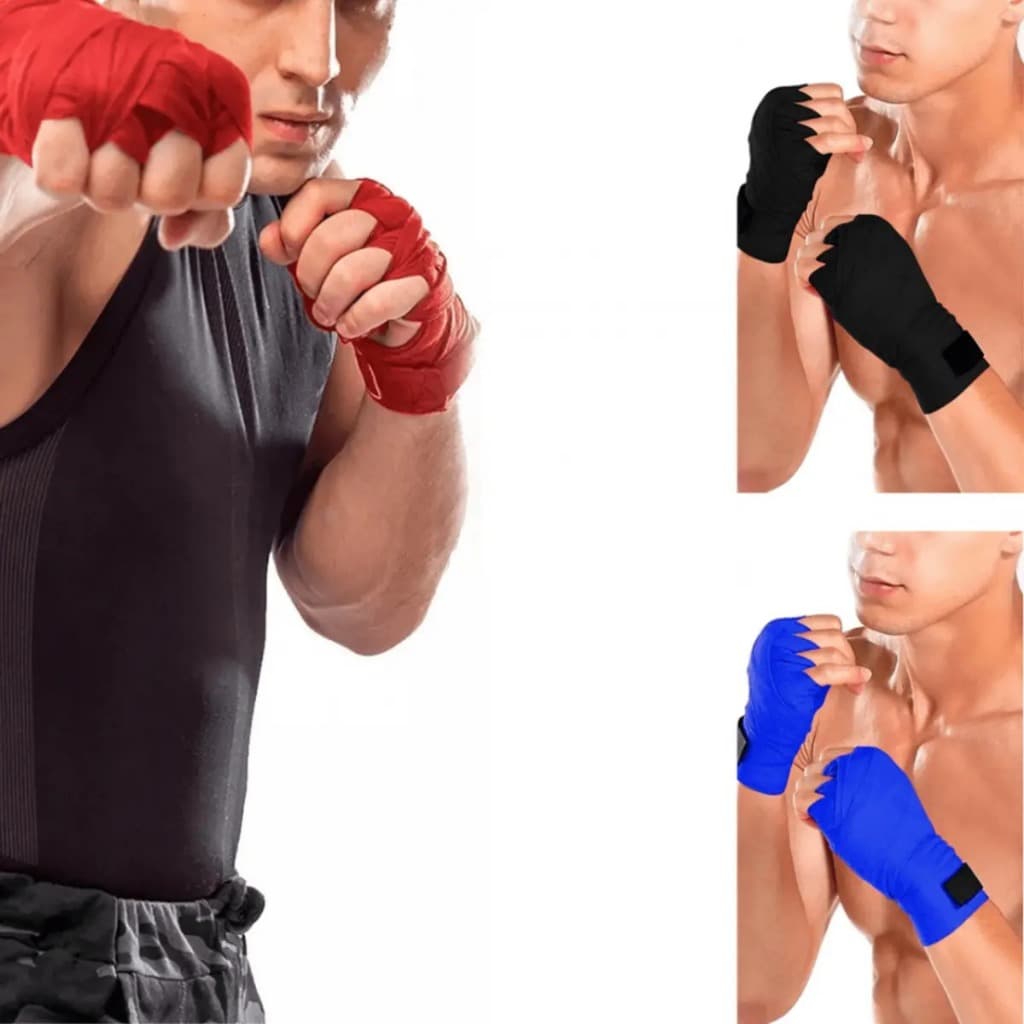 Atadura bandagem para proteção das mãos faixa para luta muay thai jiu jitsu boxe academia e treino