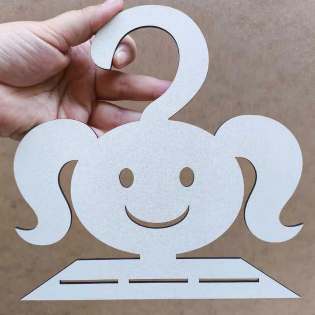 KIT COM 3 CABIDES PORTA LAÇOS EM MDF