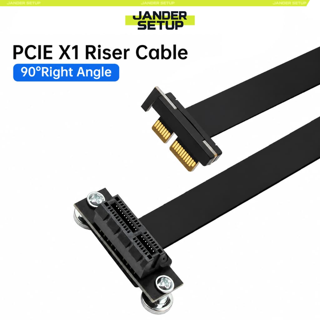Cabo Extensor PCI-Express X1, 3.0 8Gbps, Flexível, Com Imã para Placas Wifi/Rede/USB, Adaptador NVME