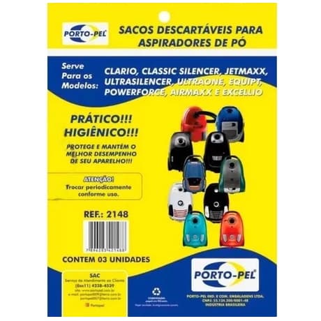 Kit 6 Sacos Aspirador de Pó Electrolux- Ref 2148