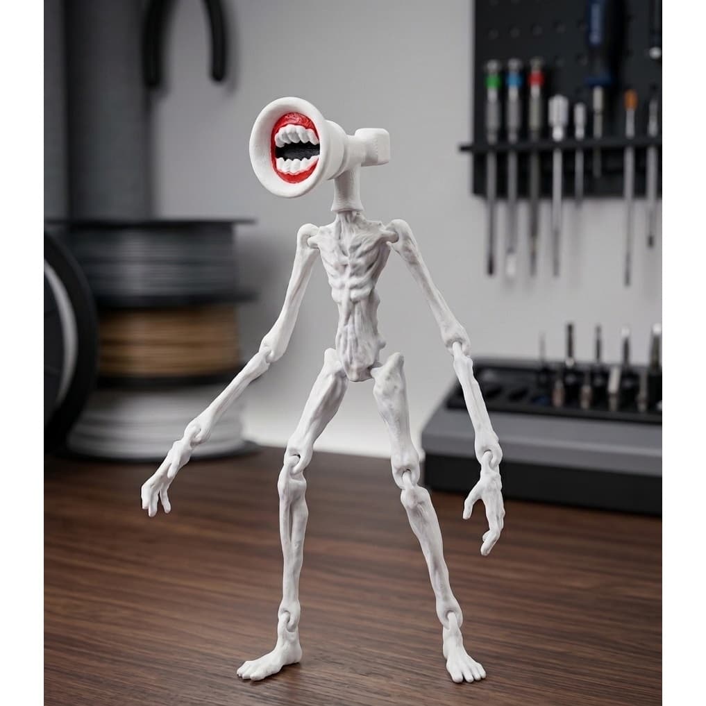 Enfeite Mamãe Siren Head - Mother Megaphone - Decorativo 3D Articulado 20cm