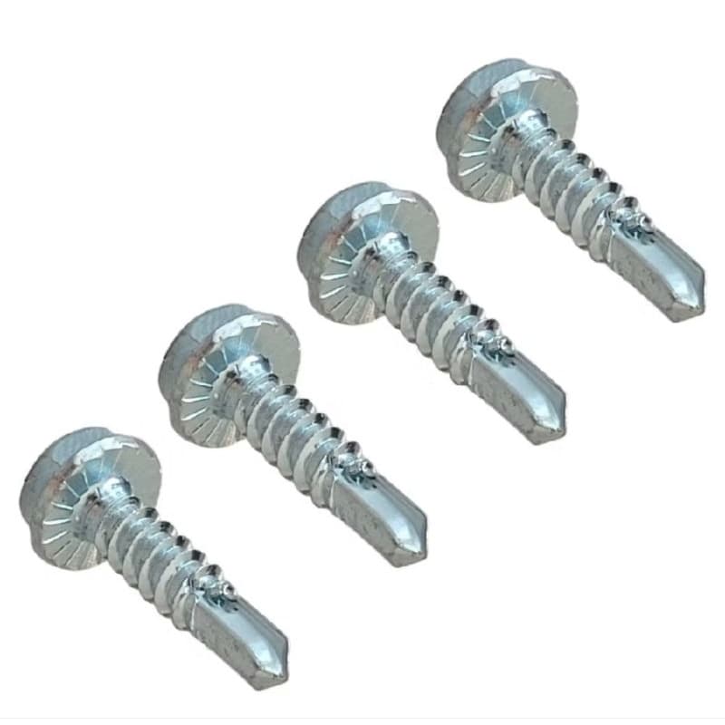 Kit 100 Parafuso Autobrocante Sextavado 4,2 x 19mm - Zincado