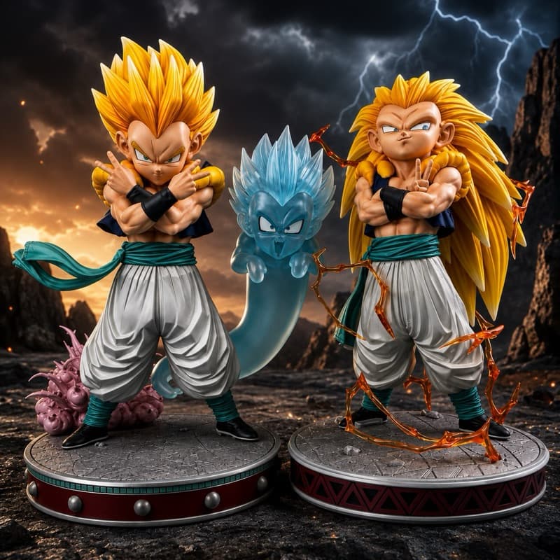 Action Figure Gotenks Super Sayajin 3 26Cm Dragon Ball Z Original