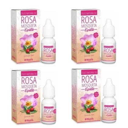 Kit 4 - Óleo Natural Rosa Mosqueta Epilê Rugol Puro 10ml