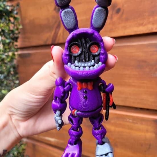 Bonnie Withered Bonnie Five Nights at Freddy's Bonecos Articulados Presente Divertido FNAF