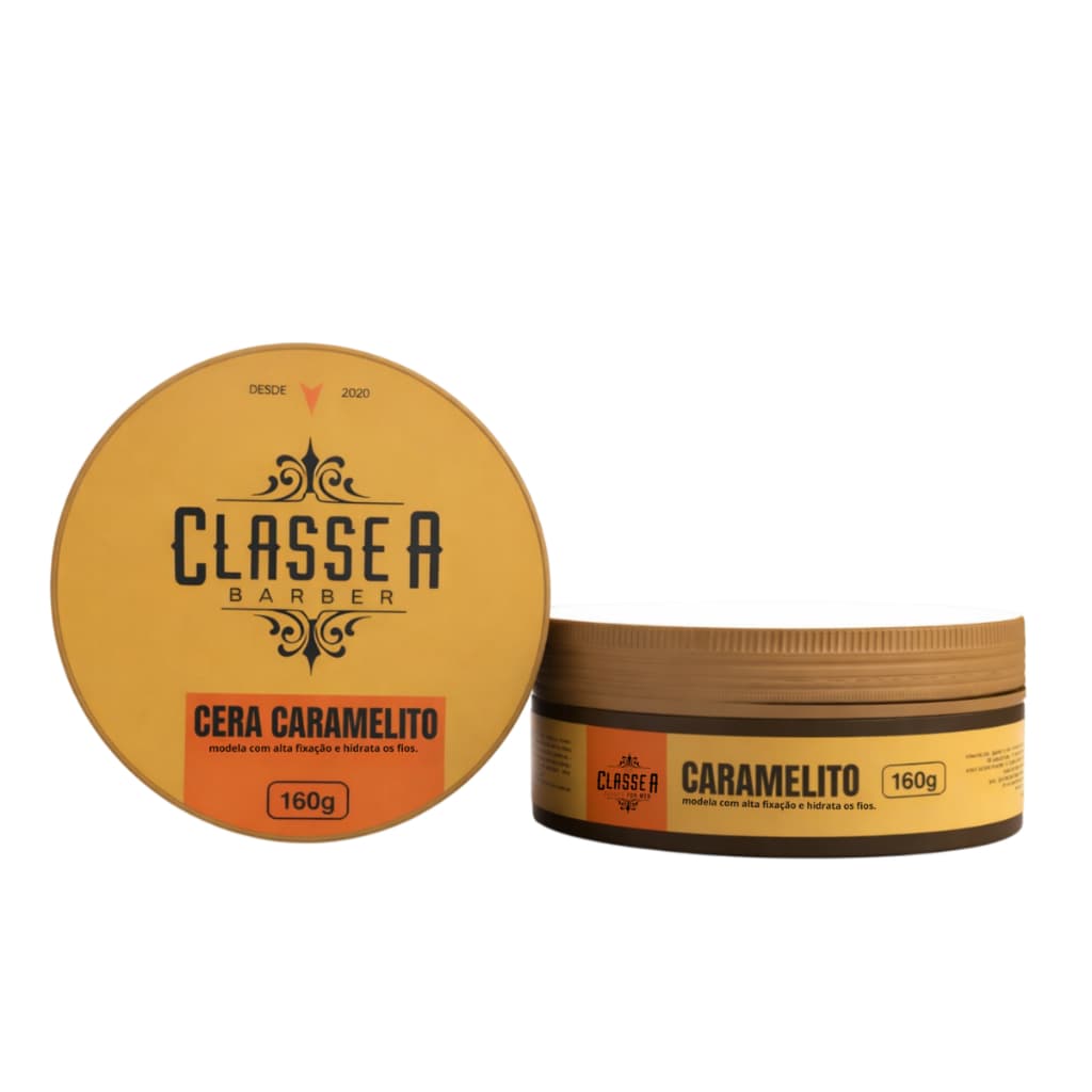 Cera Caramelito Classe A 160g Alta Fixação Modeladora Capilar