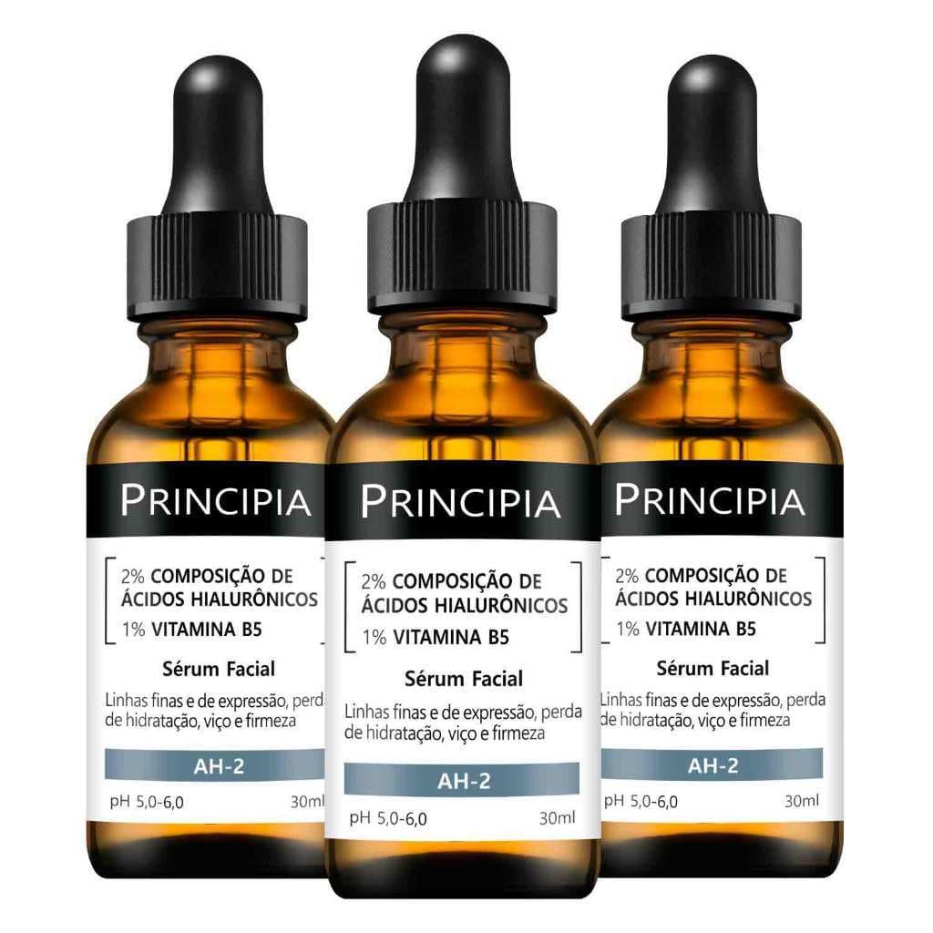 Principia Kit 3 Séruns Hidratantes Principia 2% Ácidos Hialurônicos + Vitamina B5