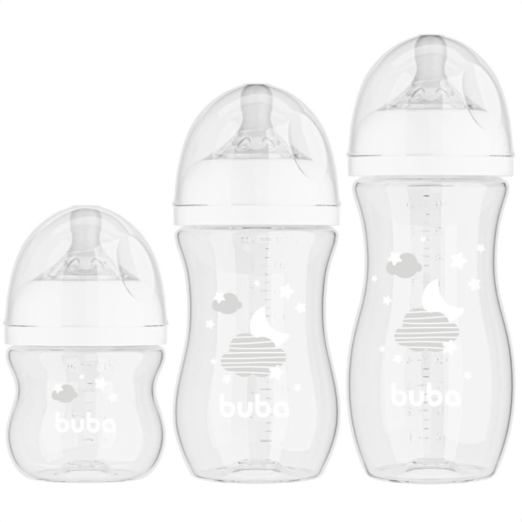 Kit 3 Mamadeiras Buba Easy Flow