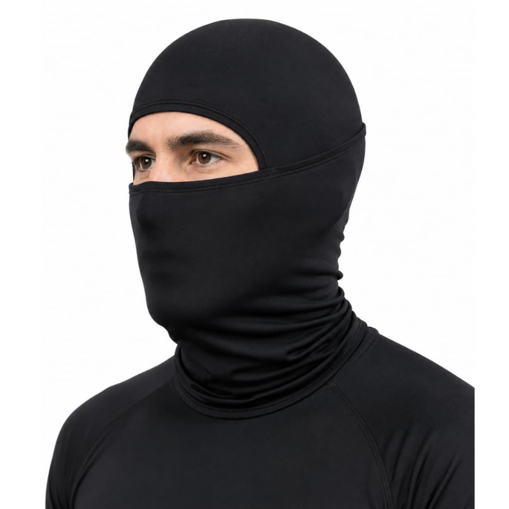 1 Balaclava Touca Ninja Peluciada Térmica Unissex Máscara Respirável Para Motocicleta Malha De Secagem Rápida