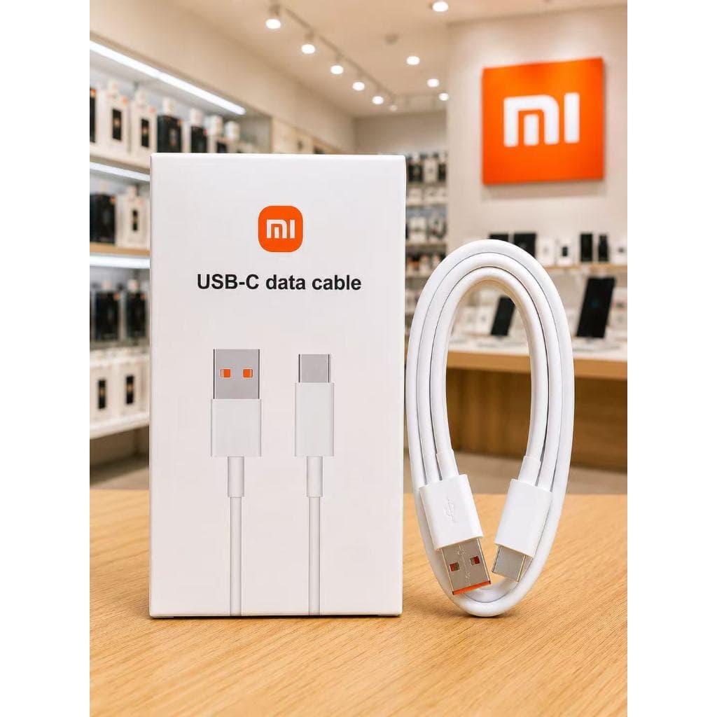 Cabo Turbo 6A para Xiaomi 1m USB Tipo-C ou Tipo-C x Tipo-C| Carregamento Rápido e Dados