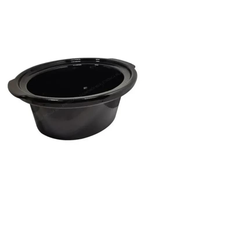 Panela Cuba Cerâmica Reposição Triplo Buffet Rechaud Cor Preto