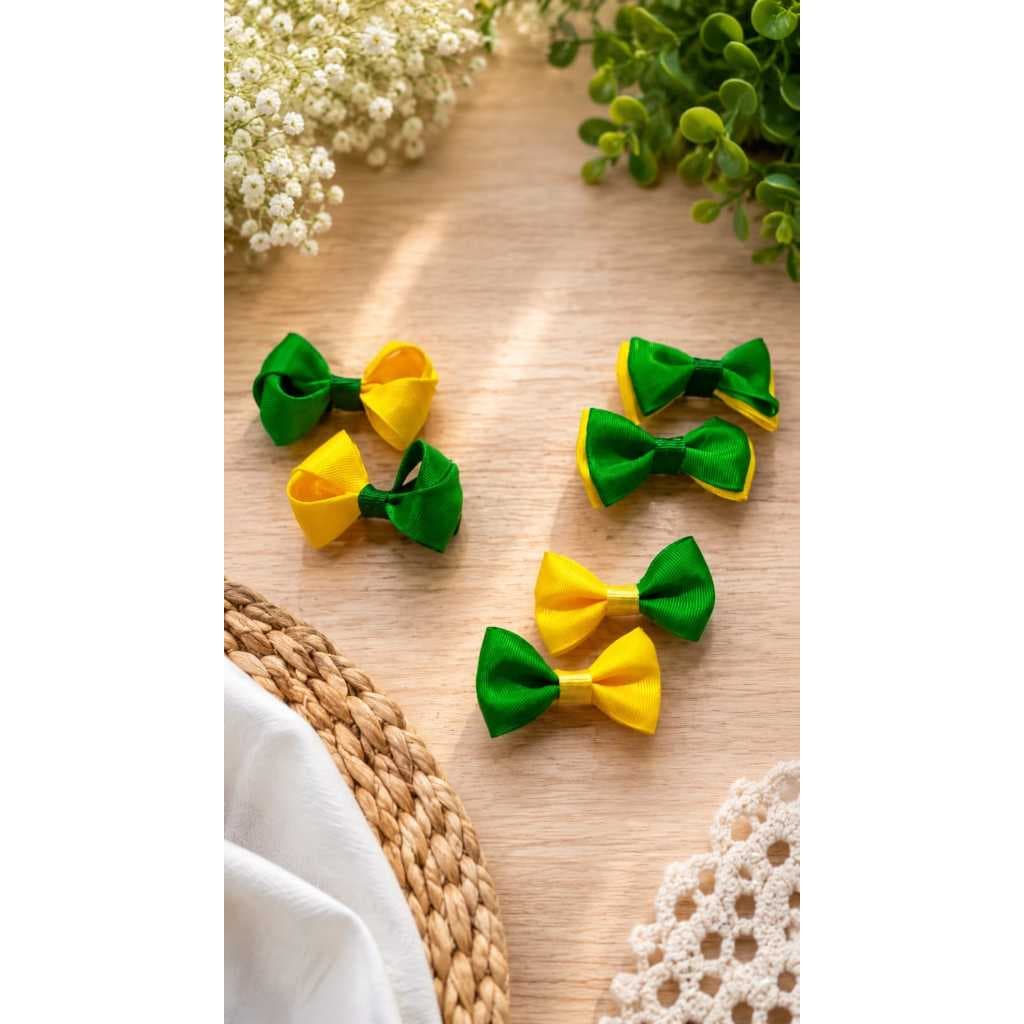 Kit 4 pares de laços infantil, kit laços da copa, kit laços luxo para bebé, kit de laços coloridos pequeno e lindos.