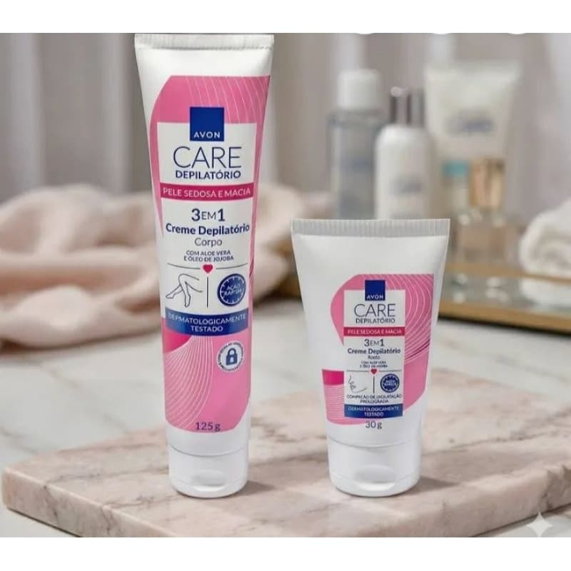 kit Creme Depilatório Rosto e Corporal (2 produtos) Avon