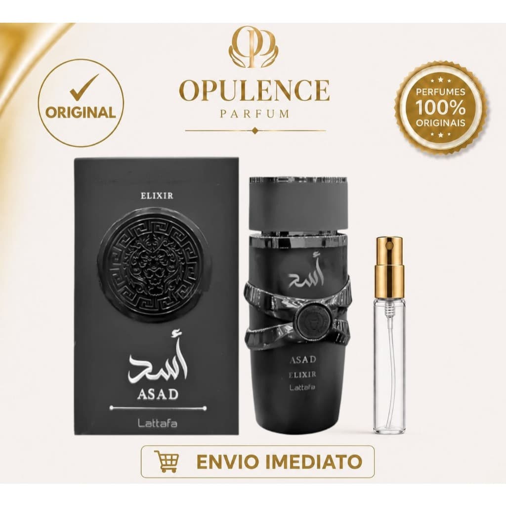 Perfume Asad Elixir da Lattafa | Perfume Arabe Original Masculino