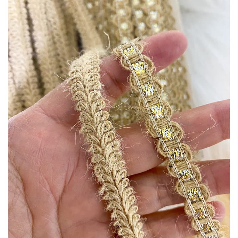 Passamanaria de Juta 2 metros, 4030 e 4025 São José, 9mm, passamanaria trançada, personalizados de luxo