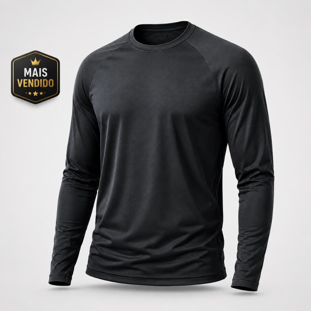 Blusa Térmica Proteção Uv 50+ Segunda Pele Camiseta Camisa Unissex Academia Manga Longa