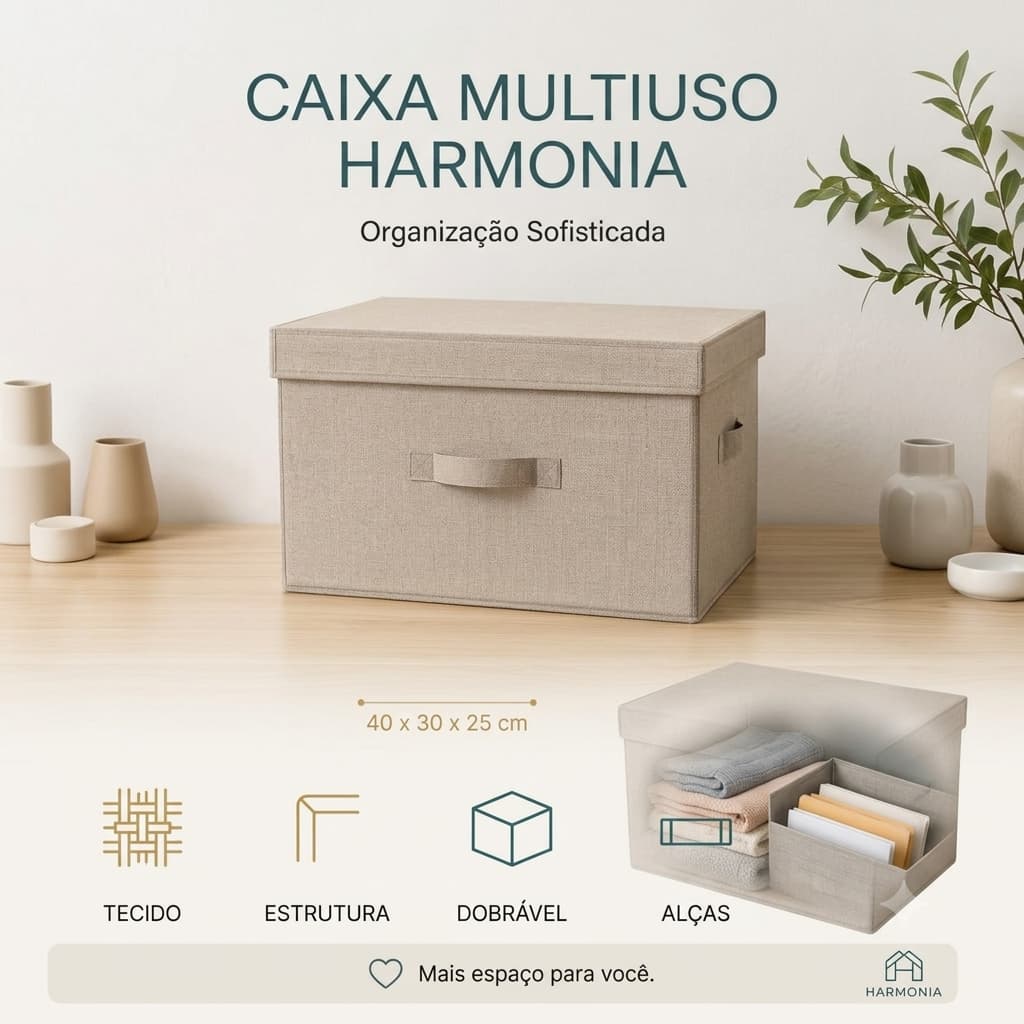 Caixa Organizadora Multiuso Dobrável TNT