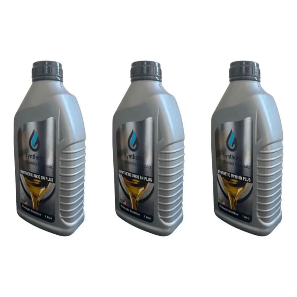 Kit 3L Óleo Motor Synthetic 5W30 SN (troca Óleo Motores Fiat Fire)