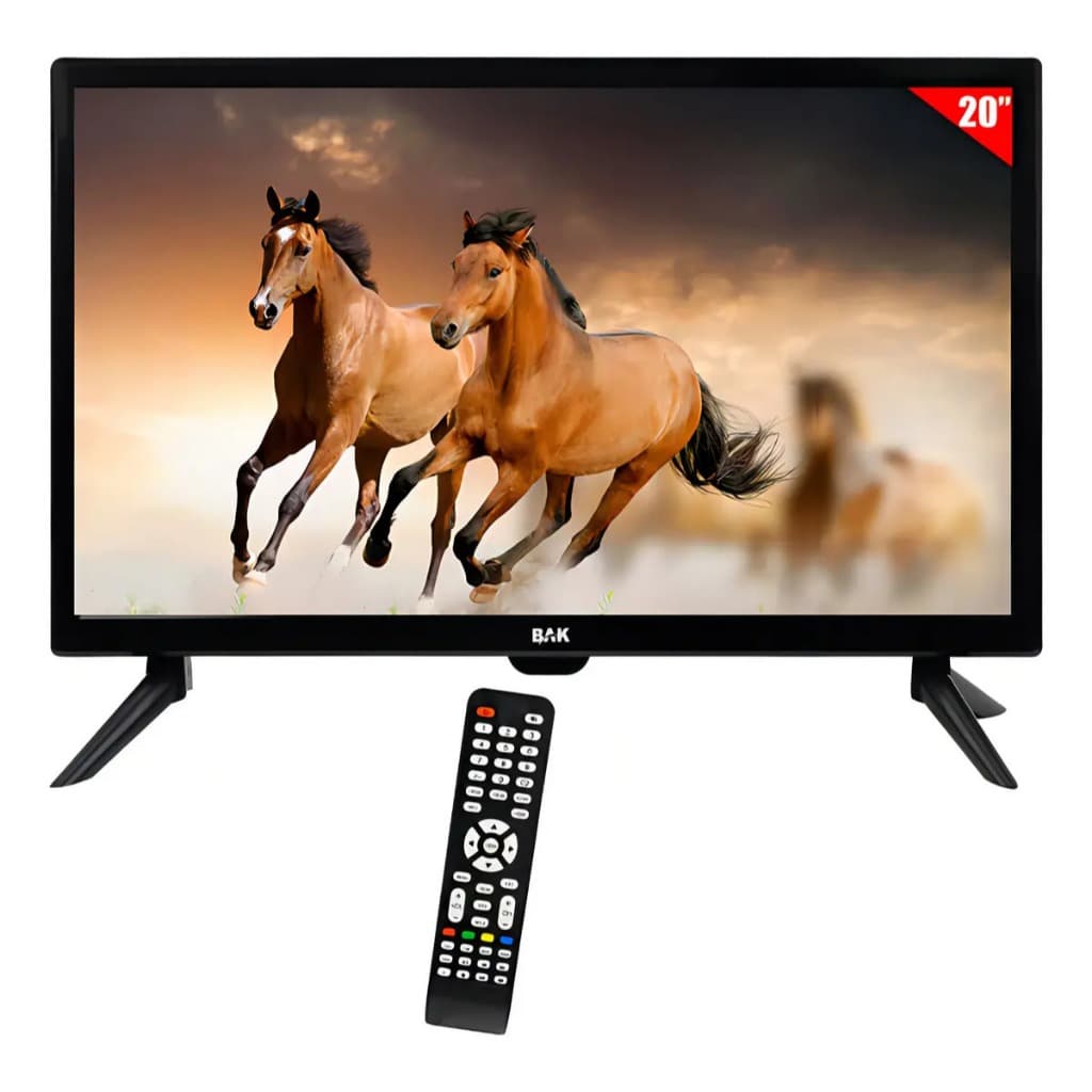 TV 20 Polegadas Led BAK Para Caminhão Carro Van 12 Volts HDMI USB Com Conversor Digital