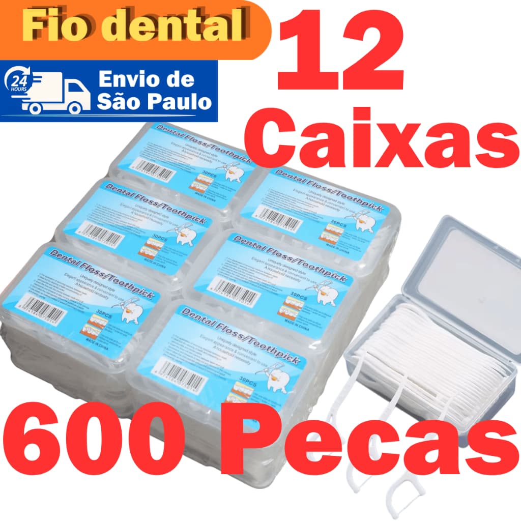 kit 200，400，600 Fio Dental Infantil em Formato de Arco Ultra Fino para uma Limpeza Eficaz