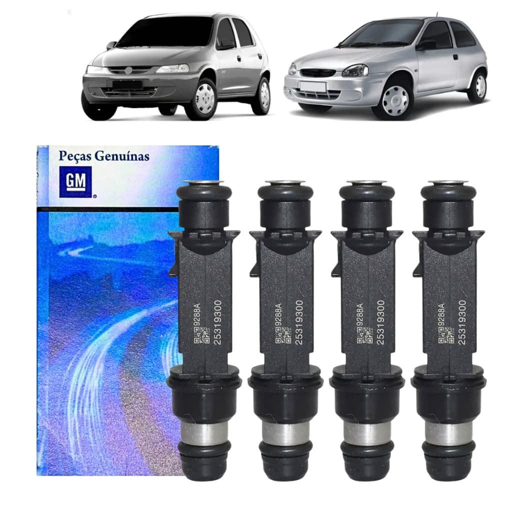 Kit 4x Bico Injetor Corsa/celta 1.0 8v Mpfi 99/02 - 25319300