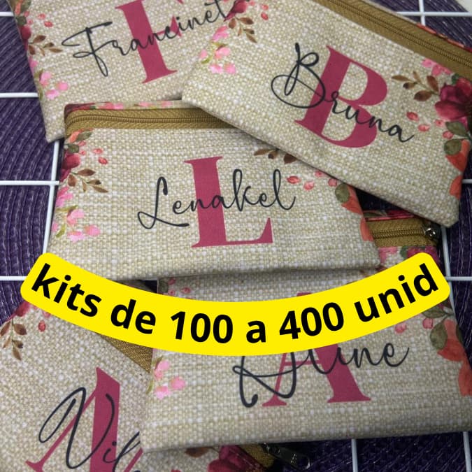 100 A 400 Mini necessaires personalizadas qualquer tema