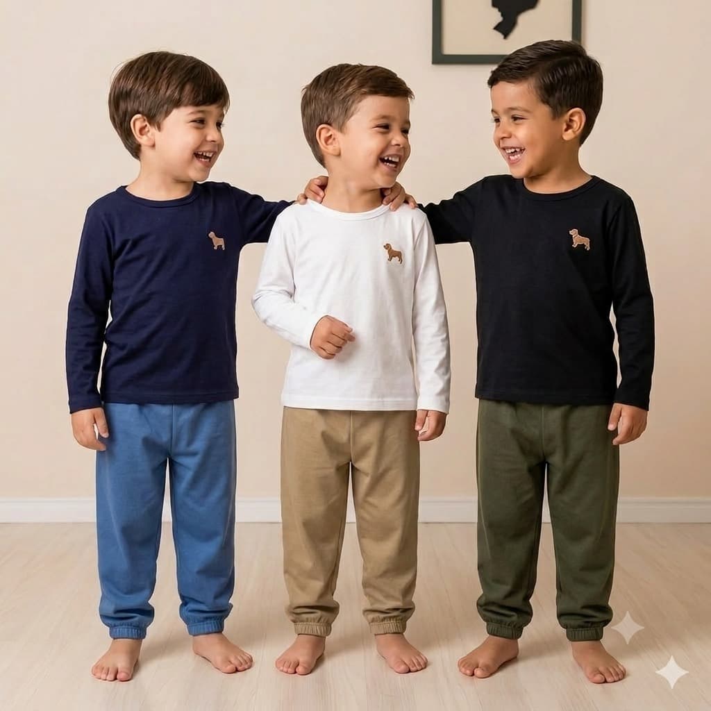 Combo 3 blusas manga longa menino ou menina infantil roupa de frio promoção tamanhos 1 2 3 4 6 8