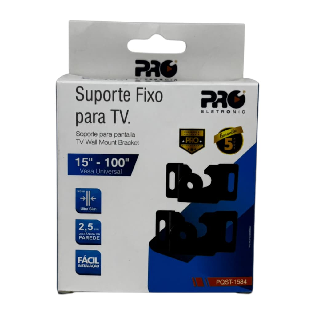 Suporte Universal Fixo Para Televisão e Monitor Smart TV LED LCD 4K Parede Painel 15 a 100 Polegadas