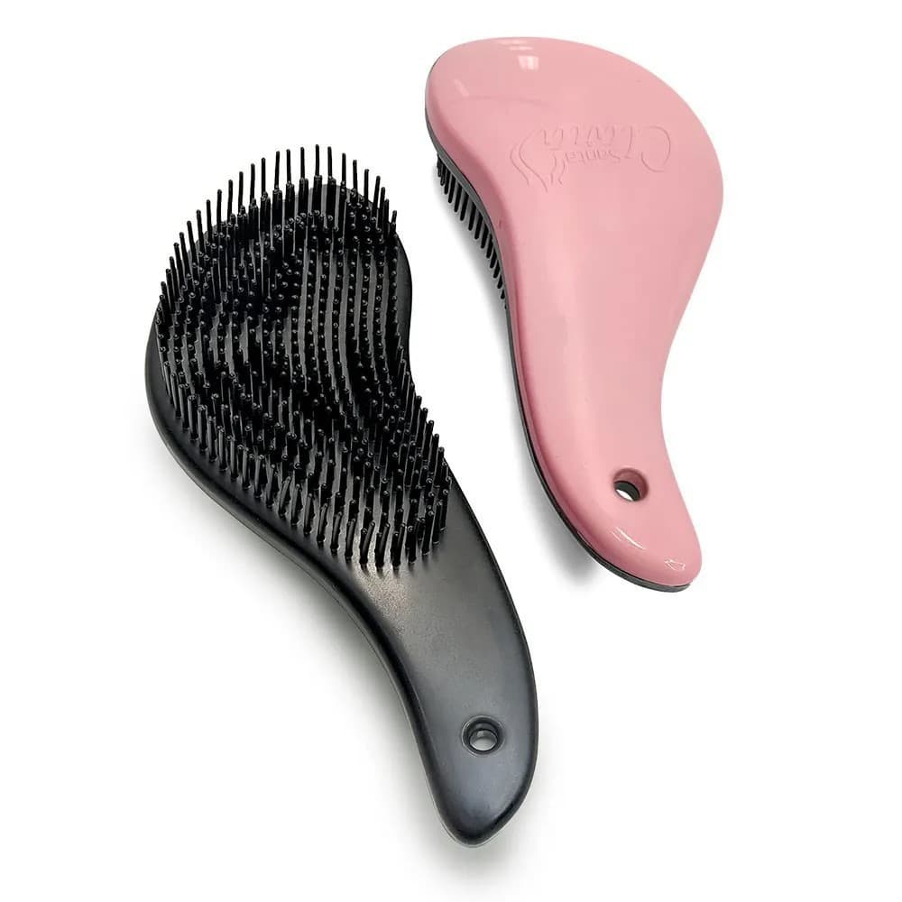 Escova Mágica Para Pentear E Desembaraçar O Cabelo Antifrizz Rosa-claro