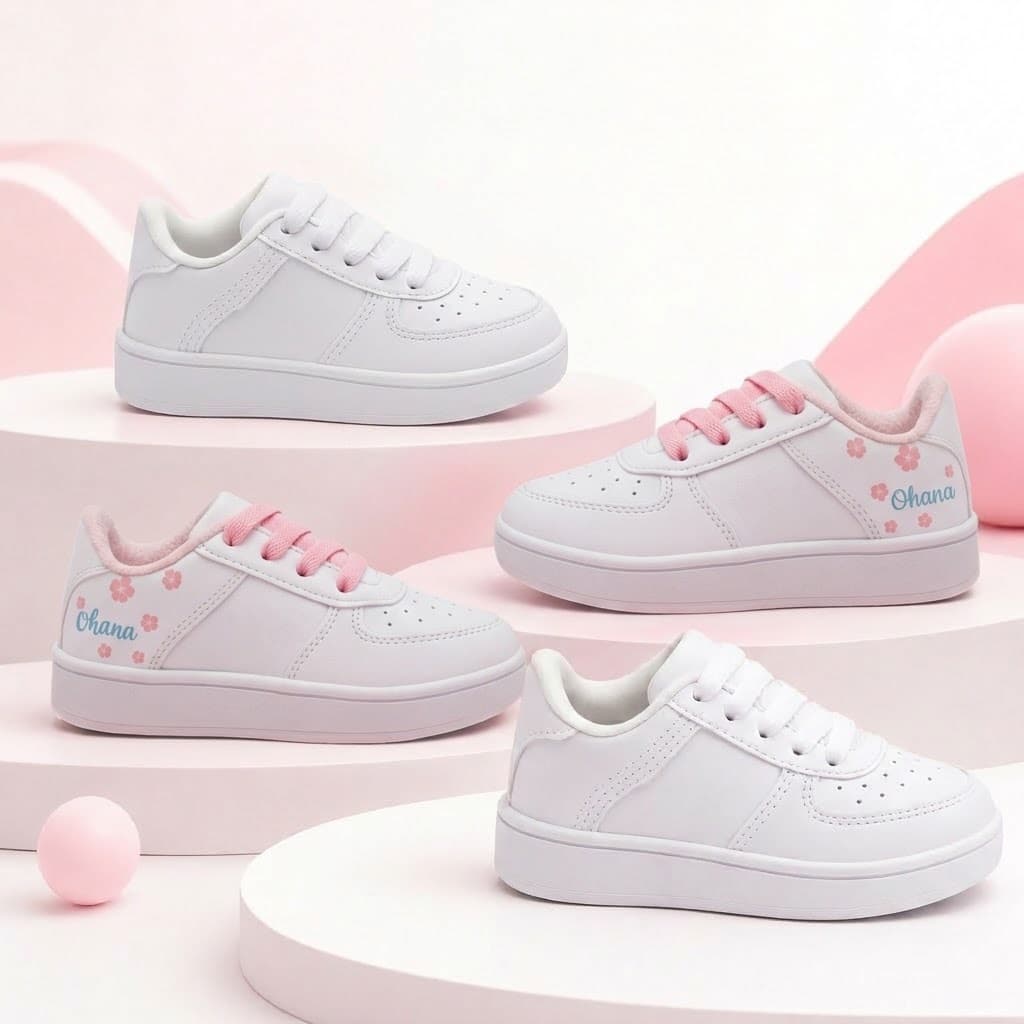 Kit 4 Tênis Menina Casual Confortável E Resistente O Presente Ideal Para Todas As Horas
