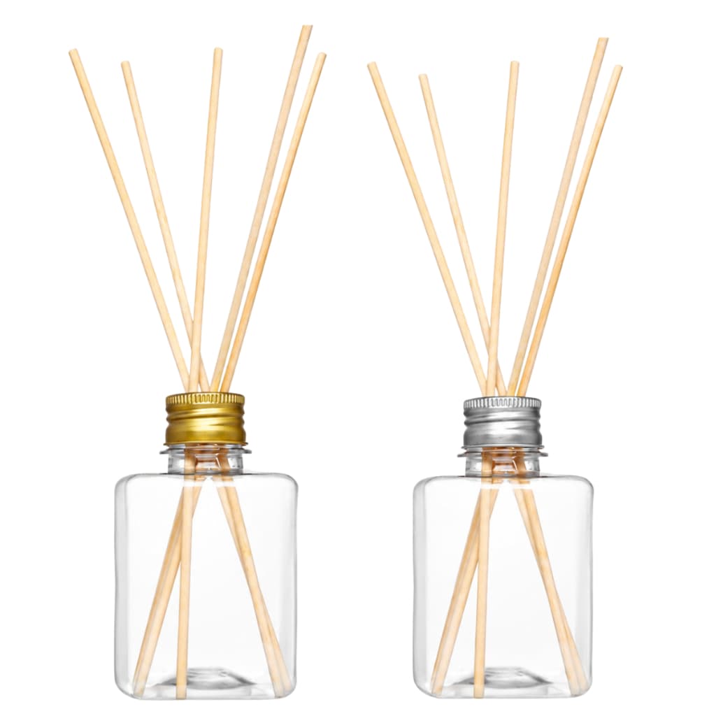 Frasco Difusor Aromatizador 250ml Pet Completo Tampa e Varetas Ambiente Decoração Aromatizante Cubo