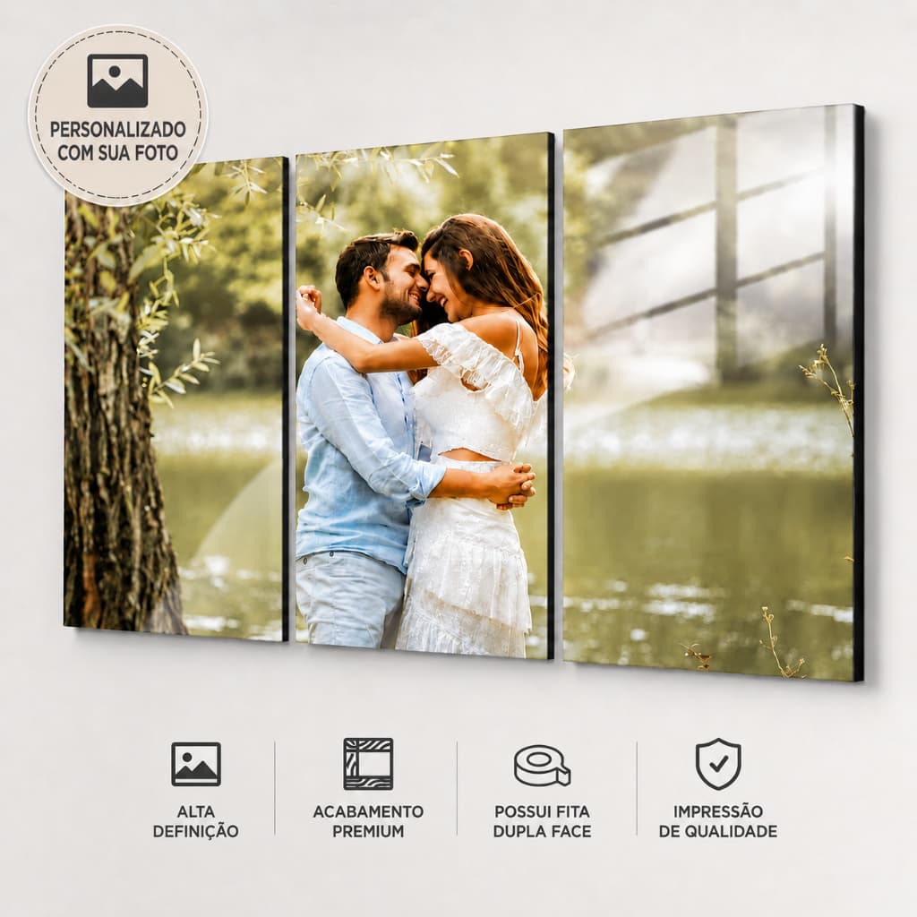 Quadros Decorativos Grandes Personalizado Mosaico Sala Quarto Escritório Foto Logo Família Casamento