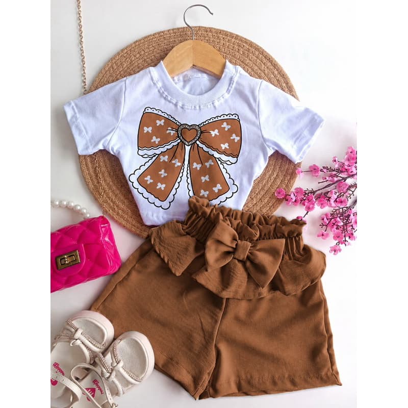 Conjunto Infantil Feminino Laço!