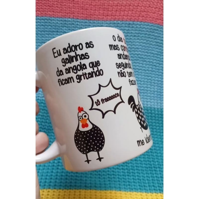 Caneca Personalizada Galinha da Angola