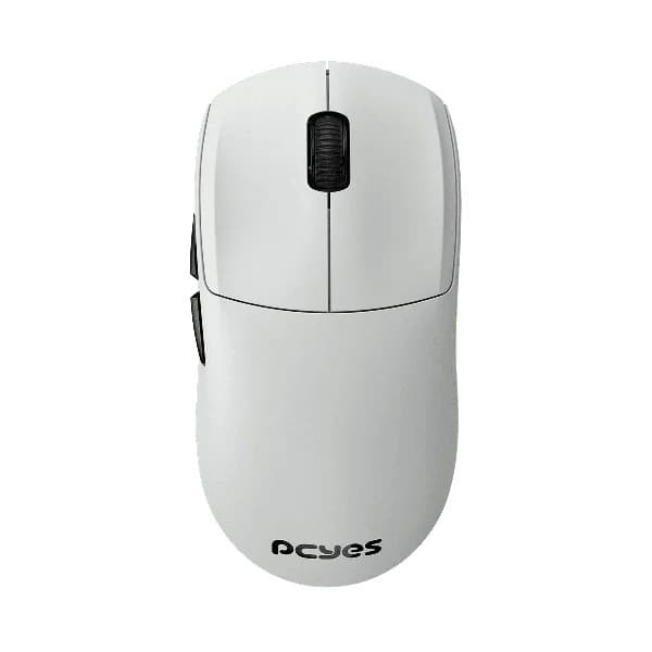 Mouse Gamer PCYes Fenner White Ghost, Wireless/Bluetooth, 26000 DPI, 8K, 5 Botões, Sensor 3395