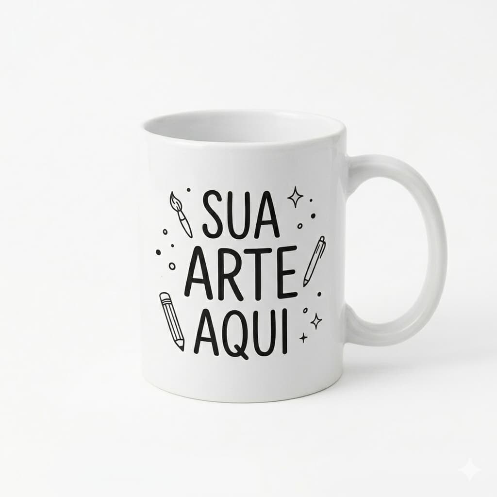 Caneca personaliza com sua estampa do seu jeito 325 ml