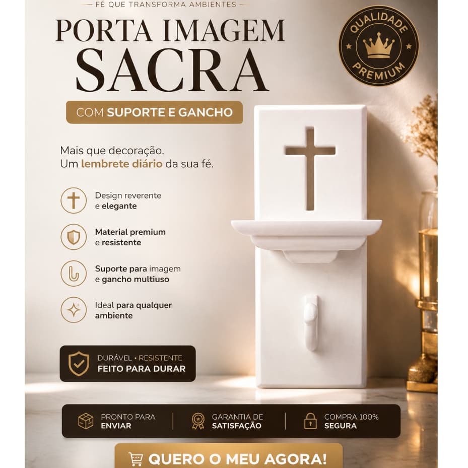 Suporte Para Terço e Colocar Imagem de Parede