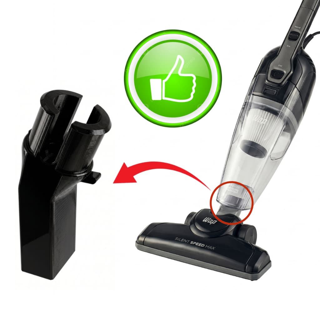 Suporte Bocal Giratório Para Aspirador de Pó Wap Silent Speed Max Vertical Reposição