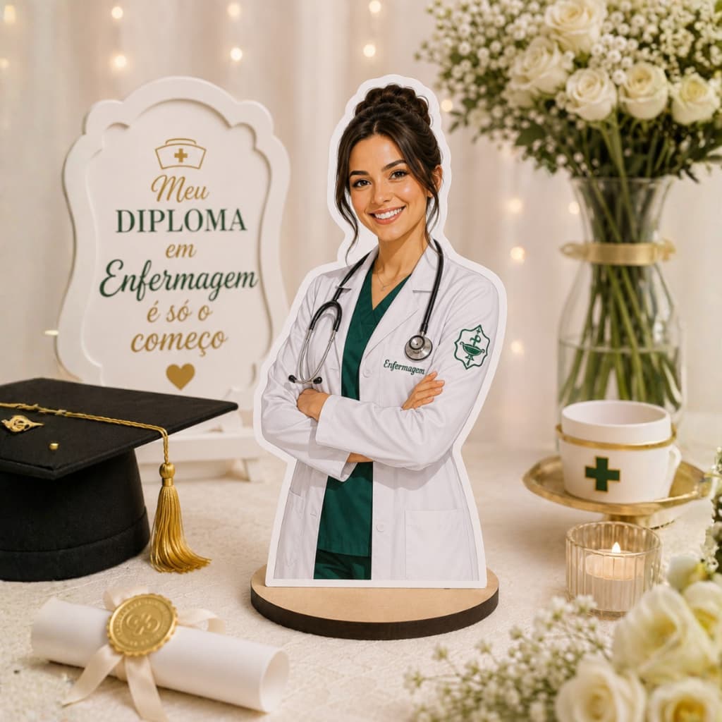 Totem Display Personalizado Formatura 30cm 1/2/3/6 Unidades Personalizados
