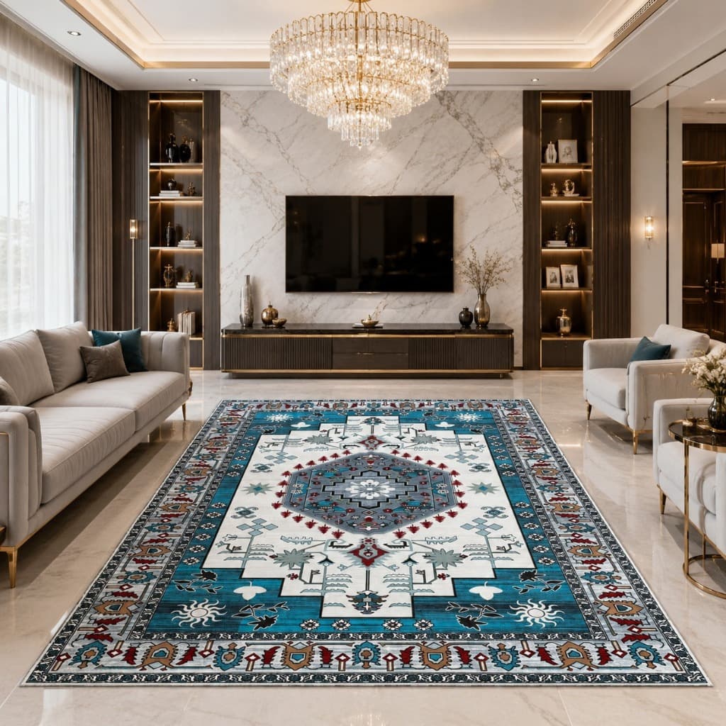 Tapete 3,00x2,00 Premium Para Sala Grande Moderno Antiderrapante