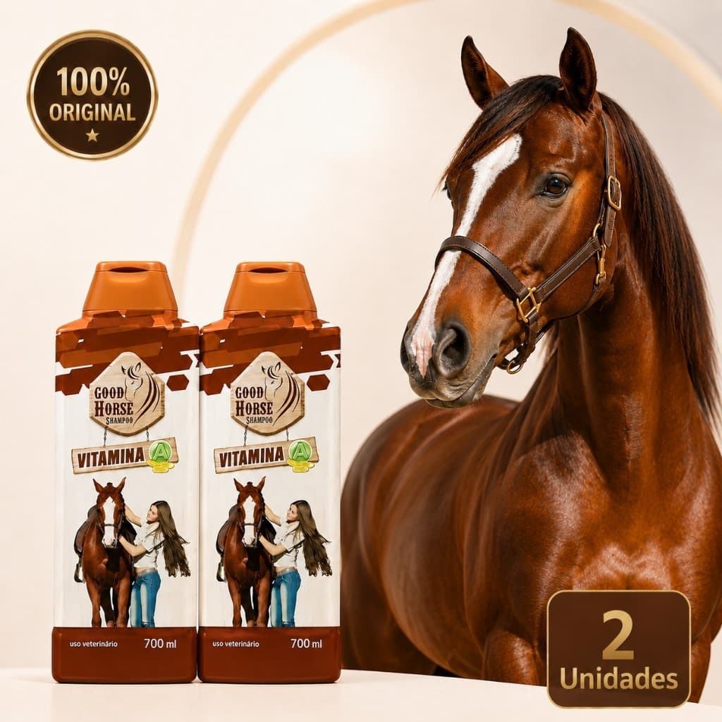 Shampoo de Cavalo Horse com Vitamina 700ml  2 Unidades