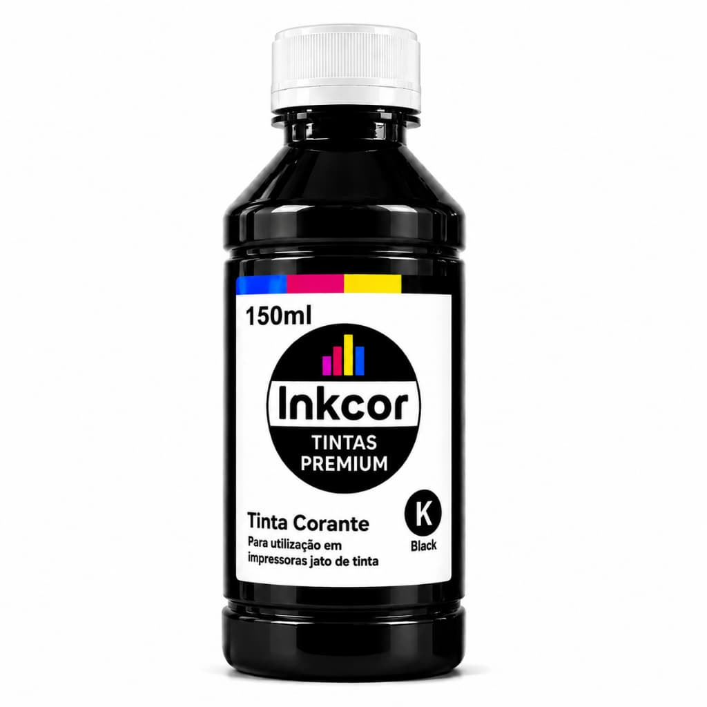 Tinta Recarga Cartucho Preto 668 667 664 662 Compatível Impressora HP 2774 2874 2975 Contém 150ml