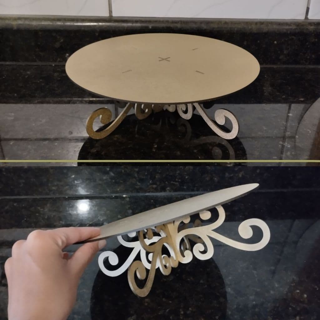 Bandeja para Doces Docinhos Salgados - porta Doces - MDF - 25cm