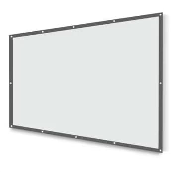 TELÃO 4K DUPLA FACE OBS: CINZA COM BRANCO NÃO É TECIDO 230 POLEGADAS 3.50X1.40  PARA QUALQUER TIPO DE PROJETOR TELA