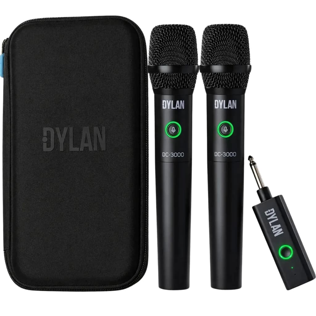 Microfone Dylan Celebrate 2.4 Ghz Wireless Dc-3000 P10 Preto