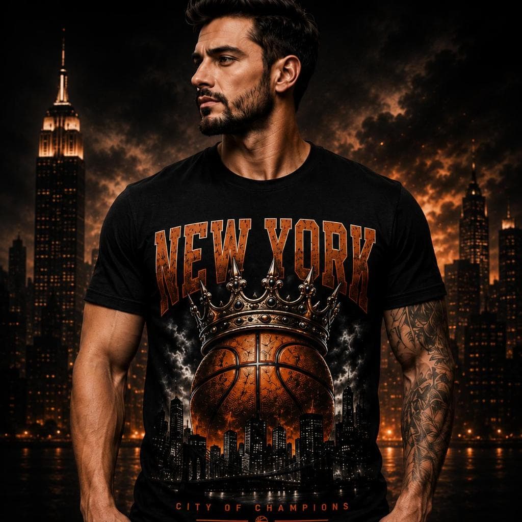 Camiseta basquete NEWYORK23 moda masculina presente especial blusa promoção lançamento
