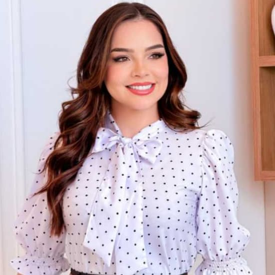 Blusa Feminina Estampada do laço