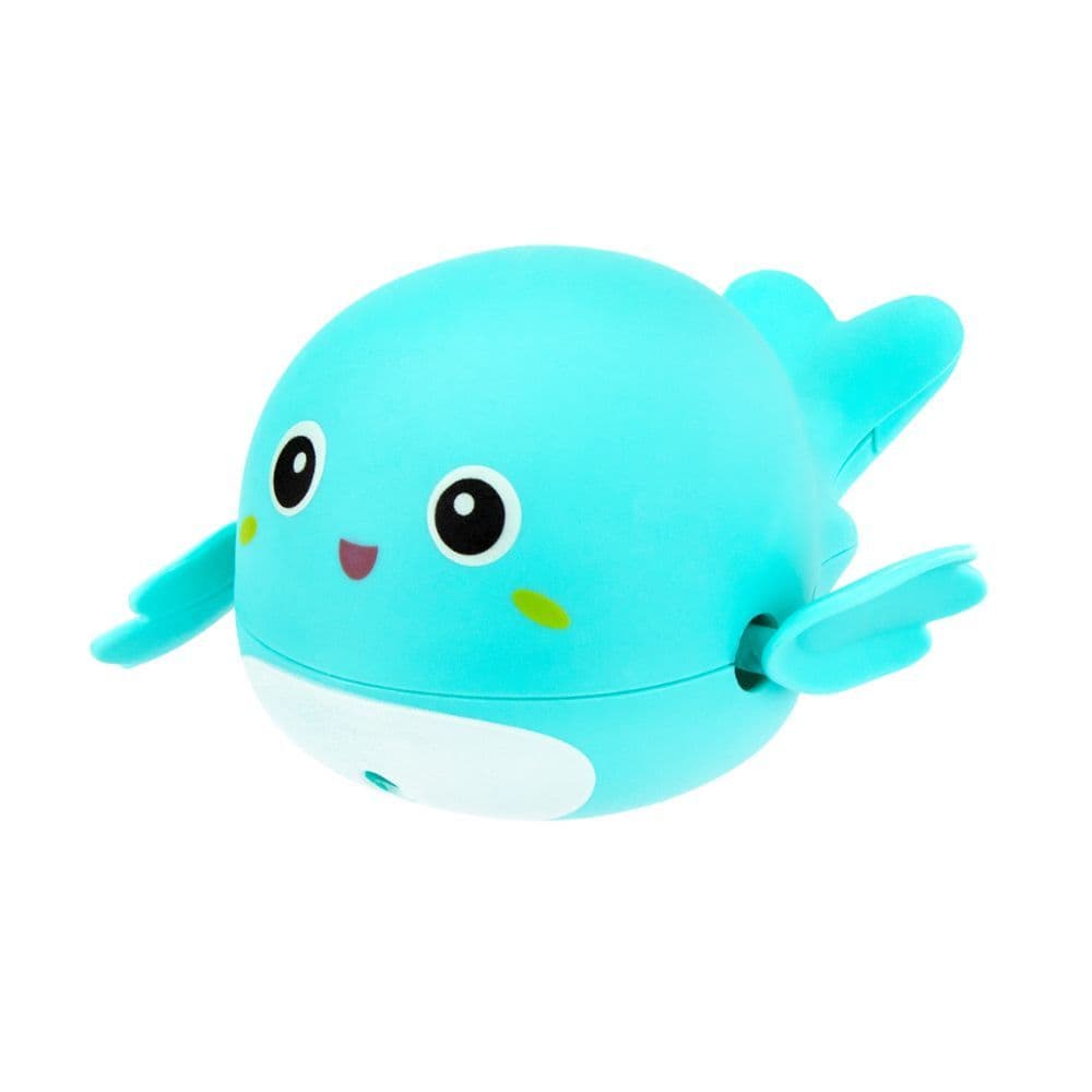 Brinquedo De Banho Infantil Baleia De Dar Corda Azul Unissex Pimpolho Diversão Garantida e Segura