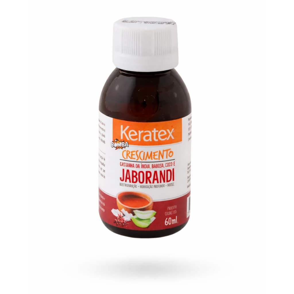 Óleo Capilar Keratex Bomba Crescimento Jaborandi 60ml Fortalecimento e Nutrição Profunda