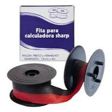 Kit 2 Fitas para Calculadora Sharp Preta e Vermelha Compatível